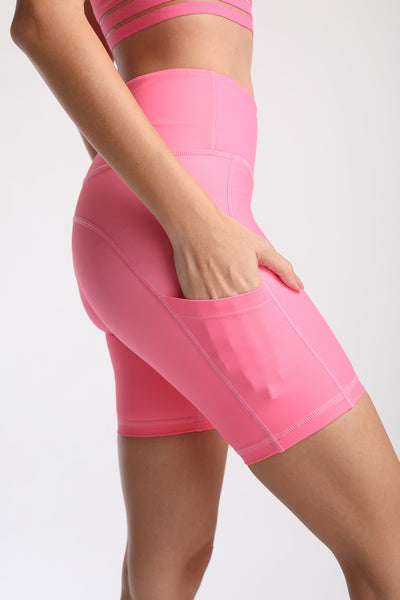 Pink Lola Flexi Biker Shorts