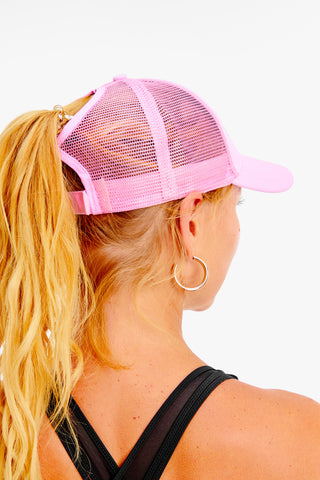 Flexi Ponytail Cap (Pink)