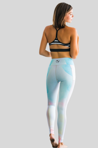 Watercolour Peek-A-Boo Flexi Pants