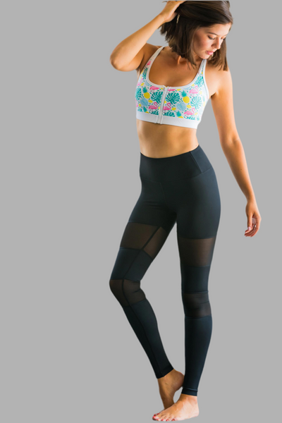 Black Peek-a-boo Flexi Pants
