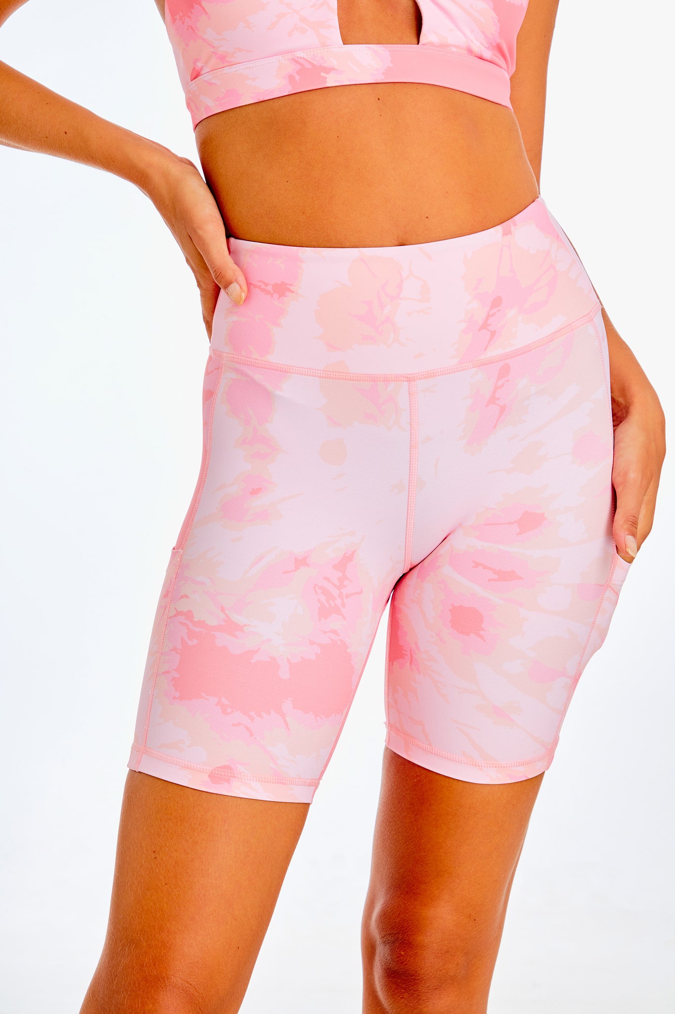 Peach Out Flexi Biker Shorts