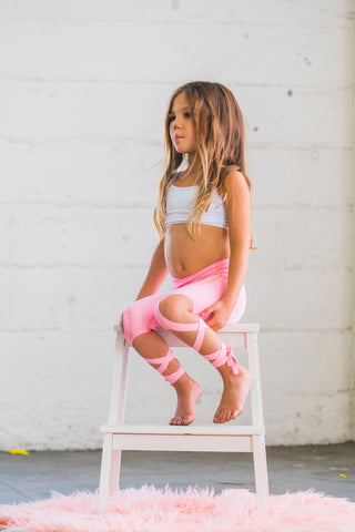Coral Pink Flexi Dancer Leggings Kids and Minis