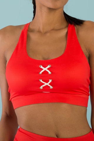 Hello Girlfriend Flexi Crop (Red)