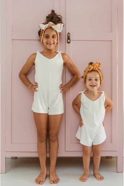 Mini Short Romper - White