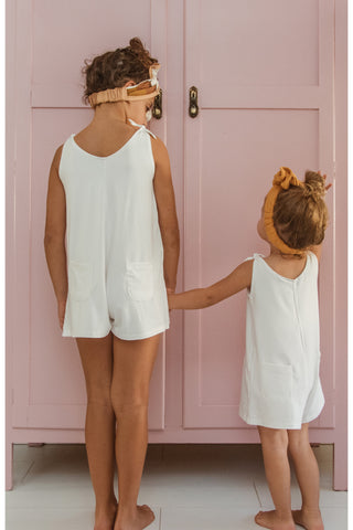 Mini Short Romper - White