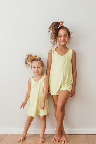 Mini Short Romper - Lemon