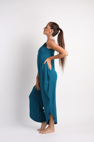 Flexi Long Romper - Peacock
