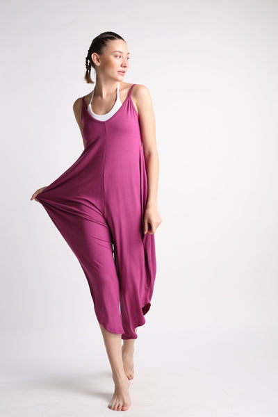 Flexi Long Romper - Mulberry