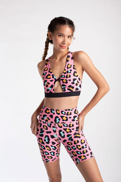 Pink Spot On Flexi Biker Shorts