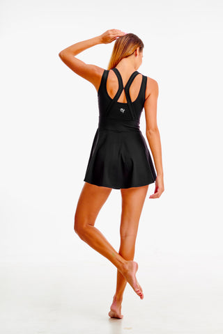 Flexi Skater Dress - Black