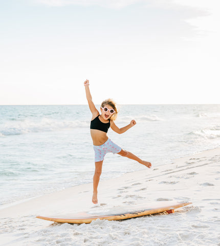 Mini Flamingo Flexi Surfer Shorts