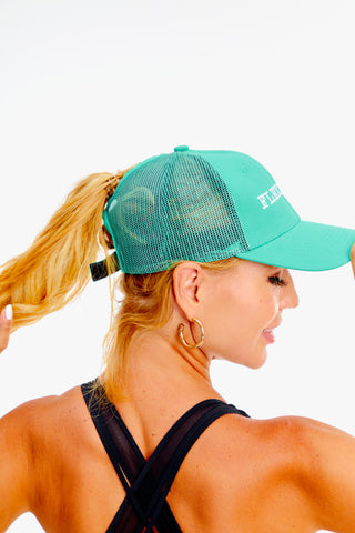 Flexi Ponytail Cap (Mint Green)