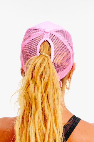 Flexi Ponytail Cap (Pink)