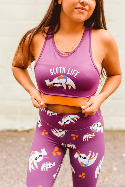 It's My (Sloth) Life Flexi Crop