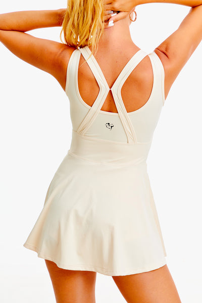 Flexi Skater Dress - White